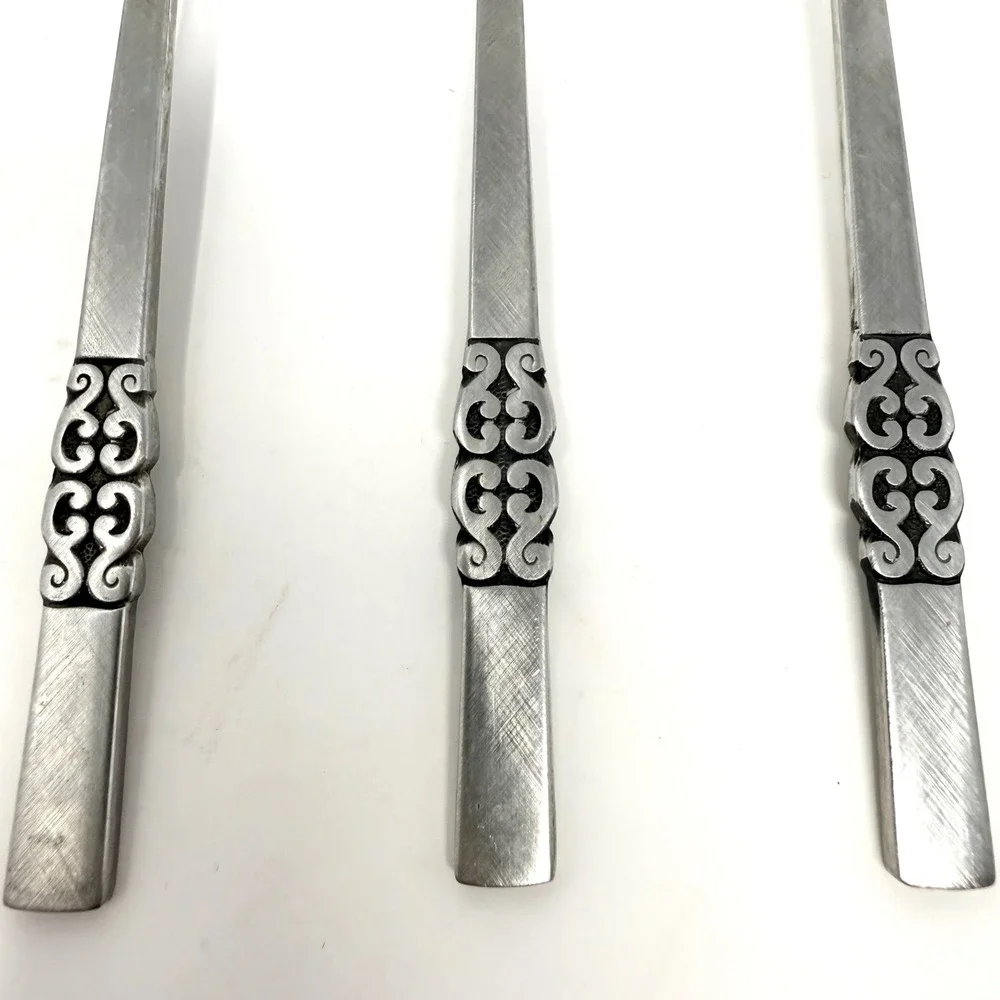 9 International‎ Stainless Steel Deluxe Teaspoons MCM Danish Scroll Flatware Set